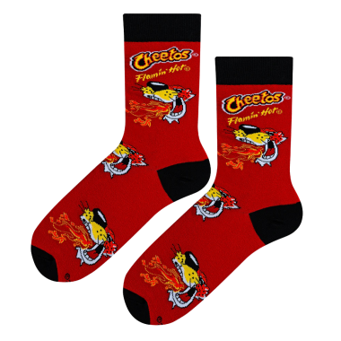 COOL SOCKS X CHEETOS FLAMIN HOT FIRE CREW SOCKS