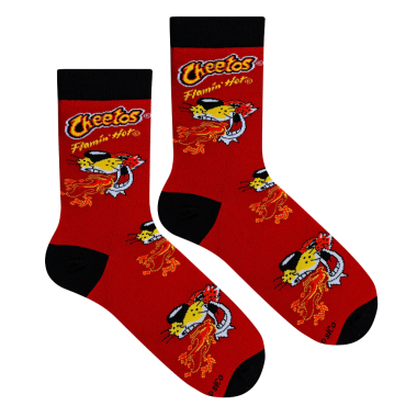 COOL SOCKS X CHEETOS FLAMIN HOT FIRE CREW SOCKS