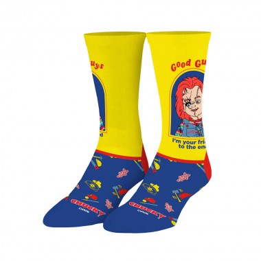 COOL SOCKS X CHUCKY FRIEND TO THE END CREW SOCKS