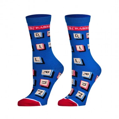COOL SOCKS X SCRABBLE LETTERS W CREW SOCKS