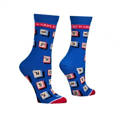 COOL SOCKS X SCRABBLE LETTERS W CREW SOCKS