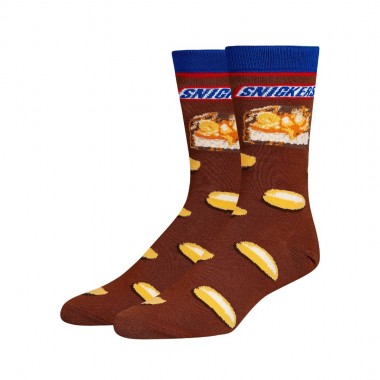 COOL SOCKS X SNICKERS HUNGRY BROWN CREW SOCKS