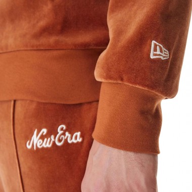 NEW ERA VELOUR TRACK JACKET MED BROWN