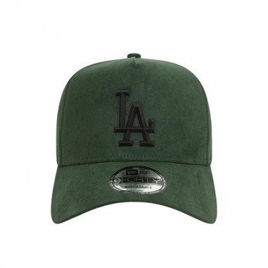 NEW ERA FAUX SUEDE LA DODGERS EFRAME CAP DARK GREEN