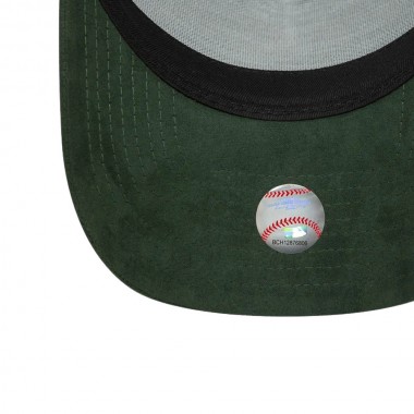 NEW ERA FAUX SUEDE LA DODGERS EFRAME CAP DARK GREEN