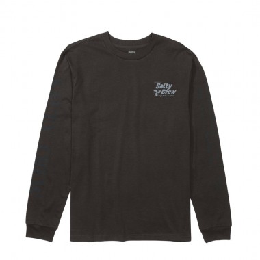 SALTY CREW PROPS LS TEE BLACK