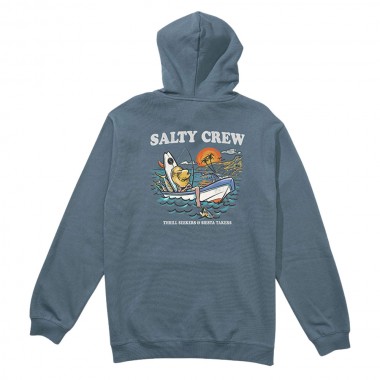 SALTY CREW DOWNTIME HOODIE SLATE
