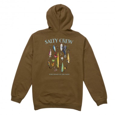 SALTY CREW LURE GEAR HOODIE TEAK