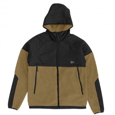 SALTY CREW SHIELD SHERPA ZIP HOODIE NATURAL