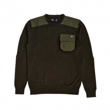 SALTY CREW RECALL KNIT CREW OLIVE