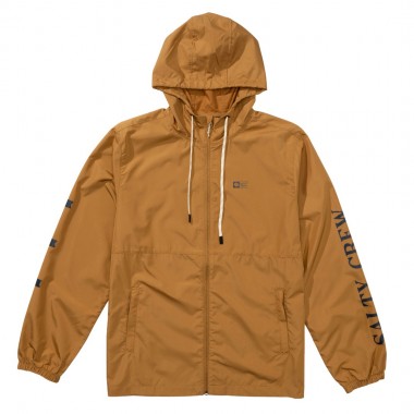 SALTY CREW SURFACE WINDBREAKER JACKET BONE BROWN