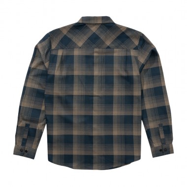 SALTY CREW FATHOM LS TECH FLANNEL SHIRT MIDNIGHT NAVY