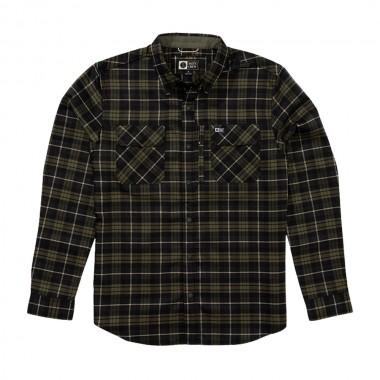 SALTY CREW FATHOM LS TECH FLANNEL SHIRT PHANTOM