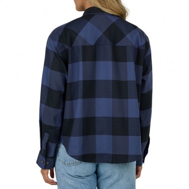 SALTY CREW FATHOM LS W FLANNEL SHIRT INDIGO