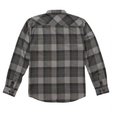 SALTY CREW EARLY BIRD LS FLANNEL SHIRT CHARCOAL