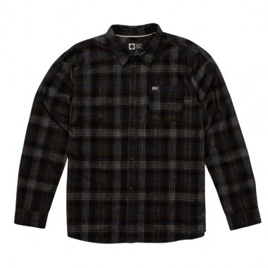 SALTY CREW CASTER LS CORD SHIRT BLACK