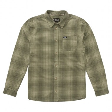SALTY CREW CASTER LS CORD SHIRT OIL GREEN