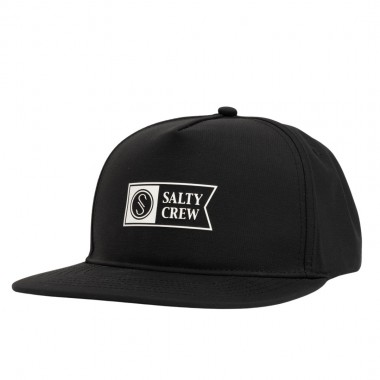 SALTY CREW APEX SNAPBACK CAP BLACK