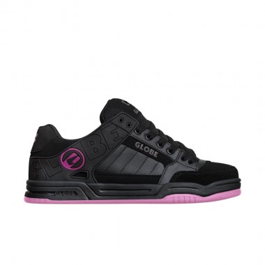 GLOBE TILT SHOES BLACK/BLACK/PINK