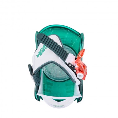 BURTON MINI GROM DISC KIDS SNOWBOARD BINDINGS GREEN/MULTI