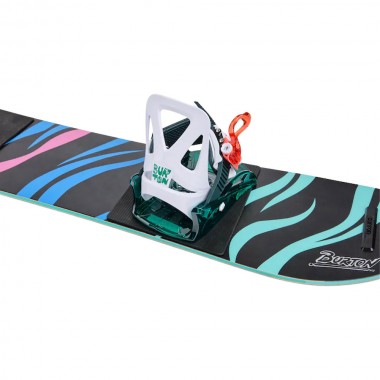BURTON MINI GROM DISC KIDS SNOWBOARD BINDINGS GREEN/MULTI