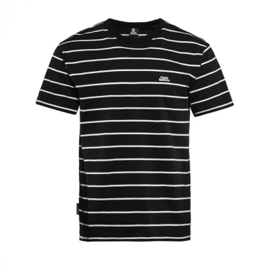 HORSEFEATHERS AGENT T-SHIRT BLACK STRIPES