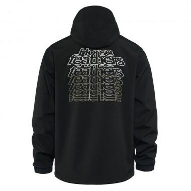 HORSEFEATHERS CALDER 1/4 ZIP ANORAK JACKET BLACK