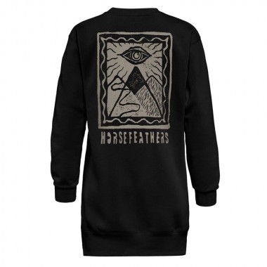 HORSEFEATHERS CHANDRA W LONG SWEATSHIRT BLACK
