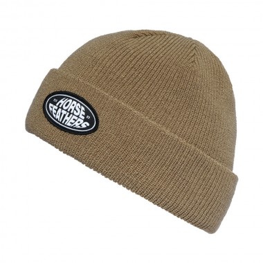 HORSEFEATHERS DEL BEANIE TAUPE