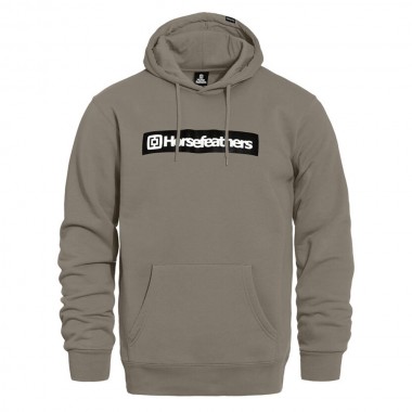 HORSEFEATHERS DROWN HOODIE TAUPE