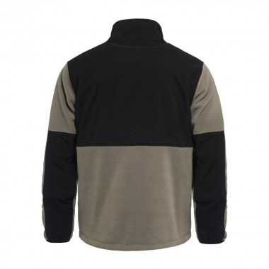 HORSEFEATHERS DUVAL ZIP FLEECE SWEATSHIRT TAUPE