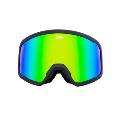 HORSEFEATHERS HUCK SNOW GOGGLES BLACK/MIRROR GREEN