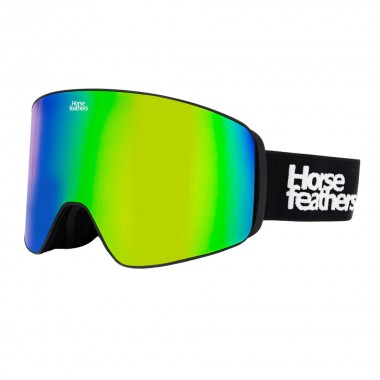 HORSEFEATHERS LYNX SNOW GOGGLES BLACK/MIRROR GREEN