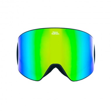 HORSEFEATHERS LYNX SNOW GOGGLES BLACK/MIRROR GREEN