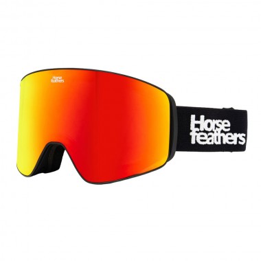 HORSEFEATHERS LYNX SNOW GOGGLES BLACK/MIRROR RED