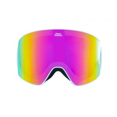 HORSEFEATHERS LYNX SNOW GOGGLES WHITE/MIRROR PINK