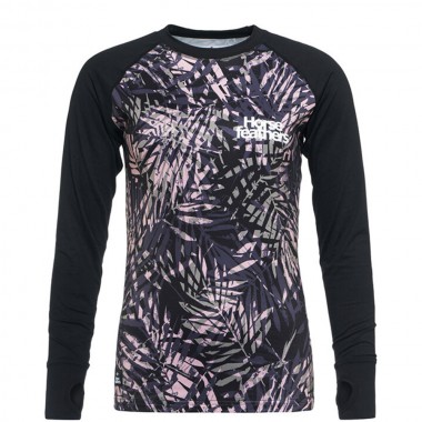 HORSEFEATHERS MIRRA W THERMAL TOP BLACK LEAVES