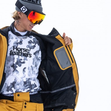 HORSEFEATHERS PEARL SNOW JACKET AMBER GOLD