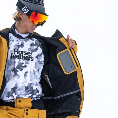 HORSEFEATHERS PEARL SNOW JACKET AMBER GOLD