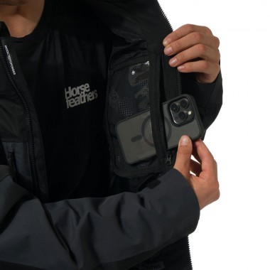 HORSEFEATHERS PEARL SNOW JACKET BLACK/PHANTOM