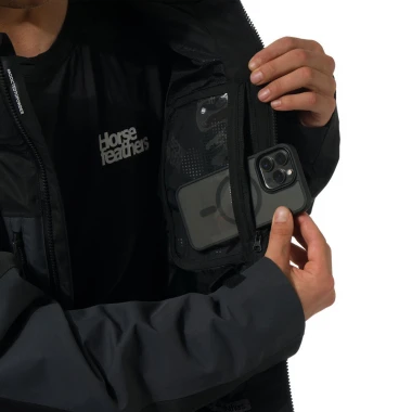 HORSEFEATHERS PEARL SNOW JACKET BLACK/PHANTOM