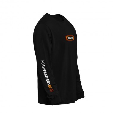 HORSEFEATHERS RACEWAY LS T-SHIRT BLACK