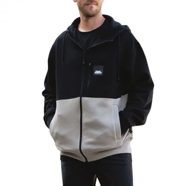 HORSEFEATHERS VICK HOODIE BLACK/TAUPE