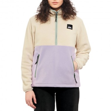 HORSEFEATHERS VIVA 1/2 ZIP FLEECE SWEATSHIRT CREAM