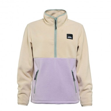 HORSEFEATHERS VIVA 1/2 ZIP FLEECE SWEATSHIRT CREAM