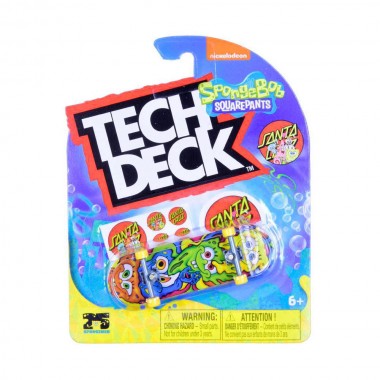TECH DECK 96MM FINGERBOARD SANTA CRUZ SPONGEBOB 20147630