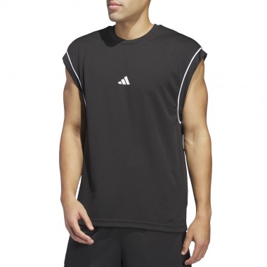 ADIDAS BASKETBALL ALL-WORLD SLEEVELESS TANK TOP BLACK/BLACK