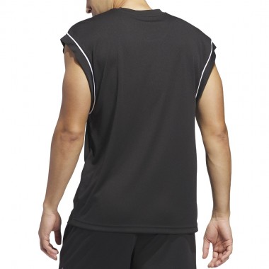 ADIDAS BASKETBALL ALL-WORLD SLEEVELESS TANK TOP BLACK/BLACK