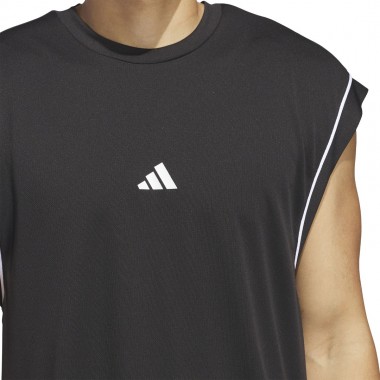 ADIDAS BASKETBALL ALL-WORLD SLEEVELESS TANK TOP BLACK/BLACK