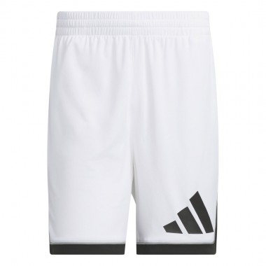 ADIDAS BASKETBALL BADGE OF SPORT 9&quot SHORTS WHITE/BLACK